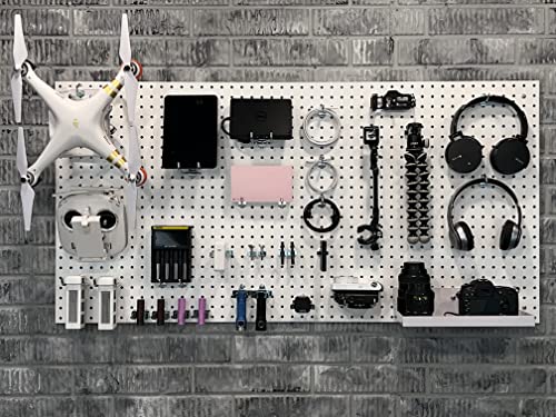 Triton Products HDW-4 High Density Fiberboard, 24" x 48" x1/4", White (Set of 4) Pegboard, 24 Inch W x 48 Inch H x 1/4 Inch D, 4 Count