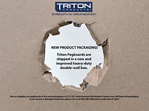 Triton Products HDW-4 High Density Fiberboard, 24" x 48" x1/4", White (Set of 4) Pegboard, 24 Inch W x 48 Inch H x 1/4 Inch D, 4 Count