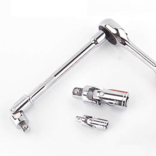 3-Piece Chrome Vanadium Universal Swivel Socket Adapter Set