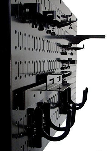 Wall Control Pegboard Value Pack - (3) Pack of Wall Control 16-Inch Tall x 32-Inch Wide Horizontal Black Metal Pegboards for Wall Home & Garage Tool Storage Organization (Black Pegboard)