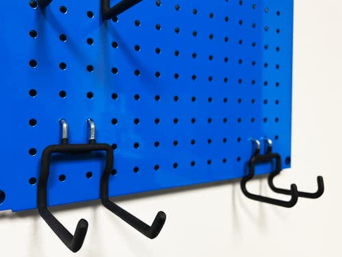 HantekSteel Metal Pegboard 12-Inch Tall x 16-Inch Wide Heavy Duty Wall Organizer for Home Garage Tool Storage 4pcs Blue