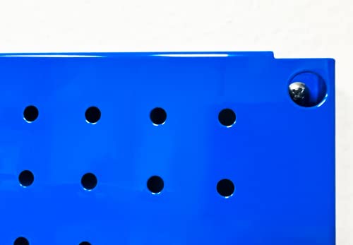 HantekSteel Metal Pegboard 12-Inch Tall x 16-Inch Wide Heavy Duty Wall Organizer for Home Garage Tool Storage 4pcs Blue