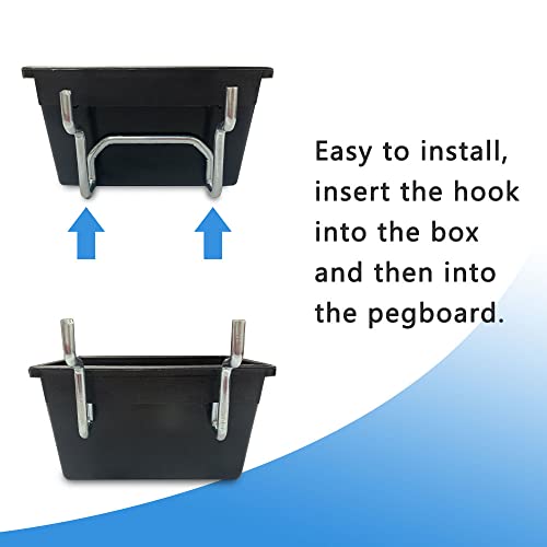 Dobures 143PCS Pegboard Hooks,Pegboard Accessories Organizer Kit, Pegboard Set for Tools,1/8 and 1/4 inch Pegboard Hooks Assortment, Peg Board Hooks, Peg Board Bins, Peg Locks