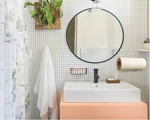 1 Pack Sturdy Steel Pegboard Paper Towel Holder | Hook to anywhere standard pegboard | Pegboard Accessory-Hook to Workshop,Garage,Kitchen,Laundry Room,Bathroom etc.
