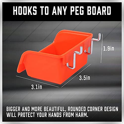 HORUSDY 238-Piece Pegboard Hooks Assortment, Pegboard Accessories with Pegboard Bins for Organizing Various Tools