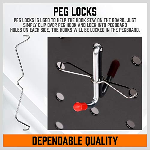 HORUSDY 238-Piece Pegboard Hooks Assortment, Pegboard Accessories with Pegboard Bins for Organizing Various Tools