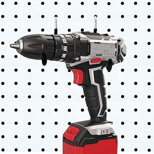 Menecor 5PCS Pegboard Drill Holder Pegboard Double Hooks Drill Hook for Drill,Accessories Bag,Other Power Tools etc
