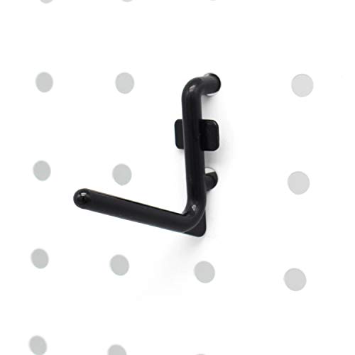 Colorstorm 1.5 inch Pegboard Hooks Kit 100 pk L Style for Peg Board Assortment Tool Organizer Black Peg Hooks Accessories (100PK)