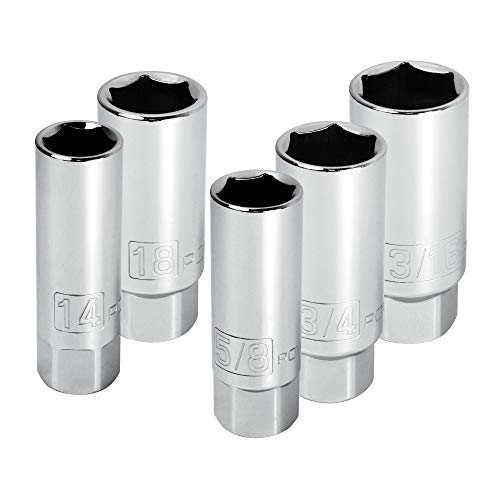 Powerbuilt 3/8" Drive Spark Plug Socket Set 5pc