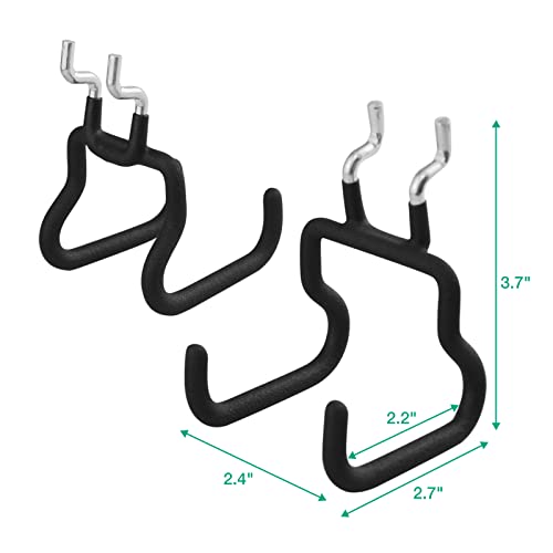 G.CORE 8-Pack Pegboard Hooks, Peg Board Tool Utility Hooks & Hangers Fit 1/4" Pegboards, Heavy Duty Metal Peg Board Shelving Hooks, Wall Organizers and Storage for Craft Room Garage Workbench Office