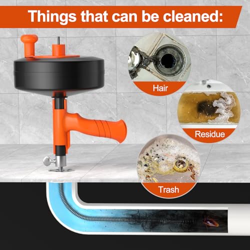 Plumbing Snake with Drill Adapter, 50ft Drain Auger