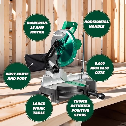 Metabo HPT 10" Compound Miter Saw with 15-Amp Motor