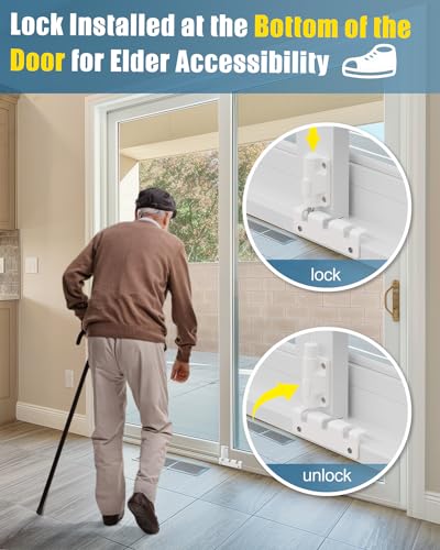 Horizontal Sliding Window Locks & Door Security Set