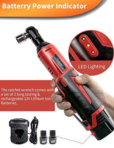 AOBEN 12V Cordless Electric Ratchet Wrench Kit