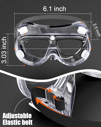 Adjustable Lab Safety Goggles for Chemistry Splash Protection