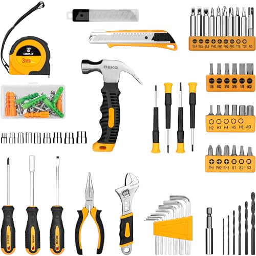 DEKOPRO 126-Piece Electric Tool Set with 8V Drill