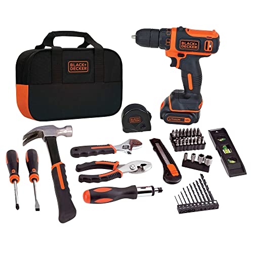 BLACK+DECKER 12V MAX 60-Piece Drill Tool Kit