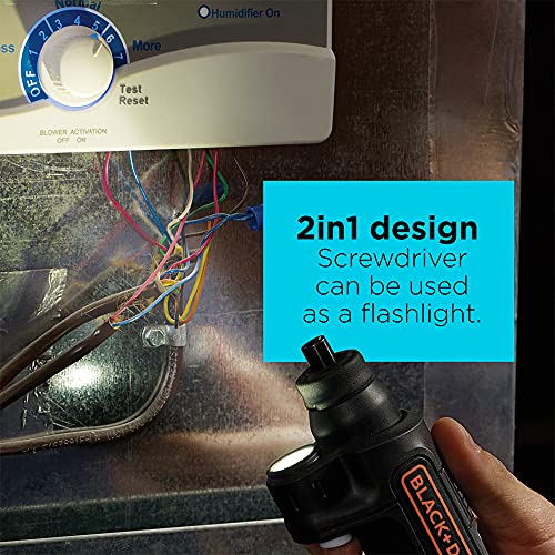 BLACK+DECKER 4V MAX Cordless Screwdriver with Light