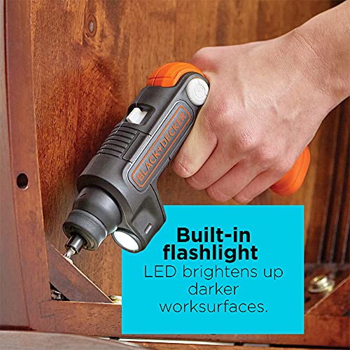 BLACK+DECKER 4V MAX Cordless Screwdriver with Light