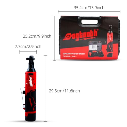 Cordless Electric Ratchet Wrench Set with Batteries
