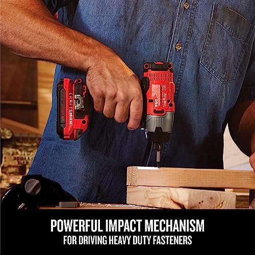 CRAFTSMAN 20V MAX Impact Driver Kit with LED