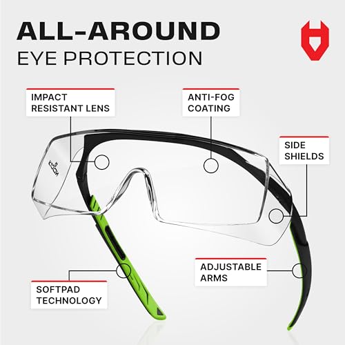NoCry Anti Fog Over Glasses Safety Glasses