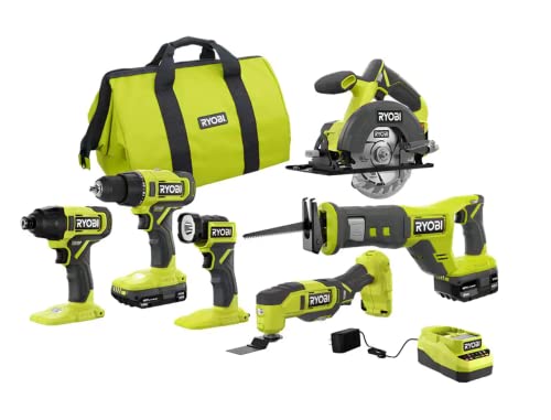 RYOBI ONE+ 6-Tool Cordless Combo Kit