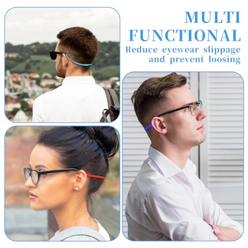 Qianyu 12 Pcs Silicone Eyeglass Straps for Sports