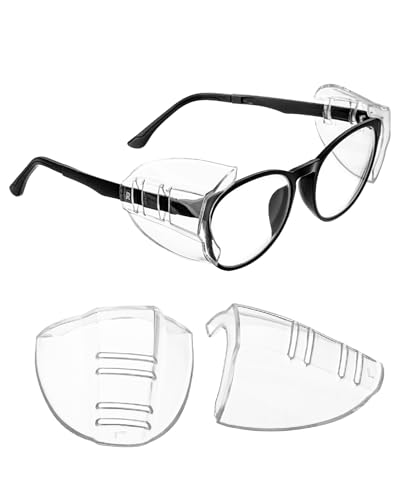 Protective Side Shields for Glasses - 2 Pack