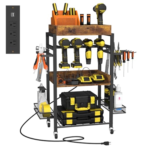 MOOACE Heavy Duty Rolling Power Tool Organizer