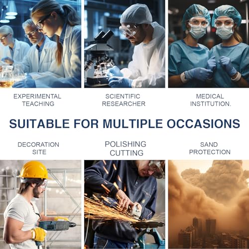 KWHZXGYY 2-Pack Lightweight Anti-Fog Safety Goggles