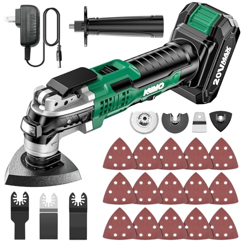 KIMO 20V Cordless Oscillating Tool Kit with Accessories