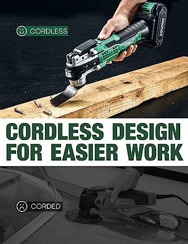 KIMO 20V Cordless Oscillating Tool Kit with Accessories