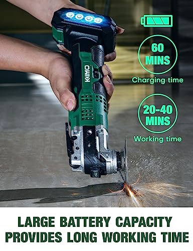 KIMO 20V Cordless Oscillating Tool Kit with Accessories