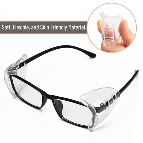 Protective Side Shields for Glasses - 2 Pack