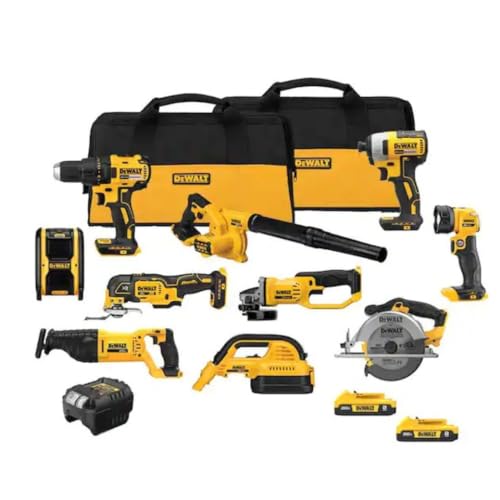 DEWALT 20V MAX 10-Tool Cordless Power Tool Set
