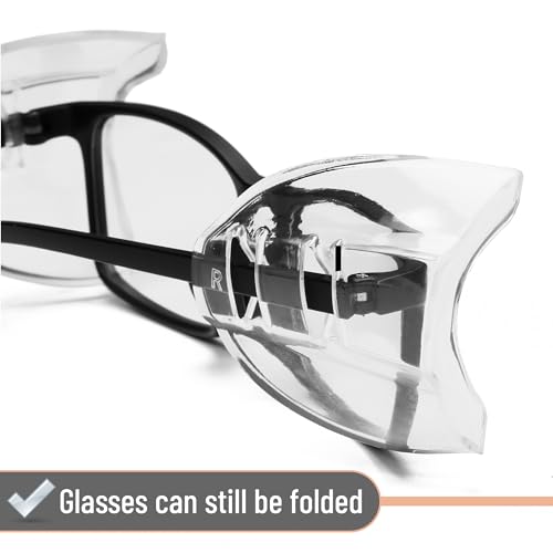 Protective Side Shields for Glasses - 2 Pack