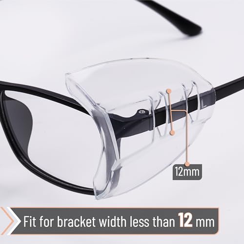 Protective Side Shields for Glasses - 2 Pack