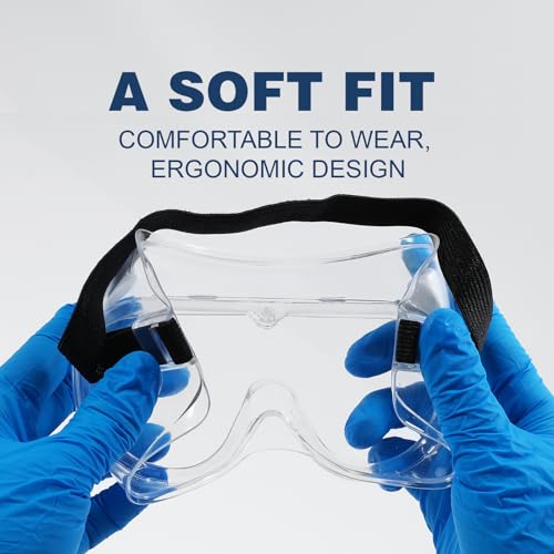 KWHZXGYY 2-Pack Lightweight Anti-Fog Safety Goggles