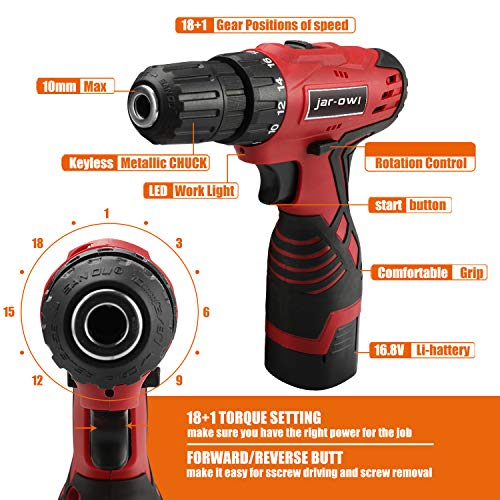 108-Piece Power Tool Combo Kit with Cordless Drill