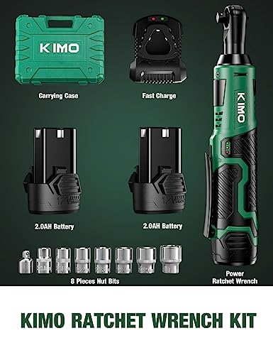 KIMO 12V Cordless Electric Ratchet Wrench Set