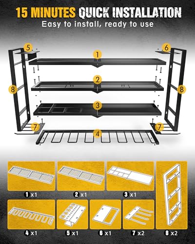 Heavy Duty 4-Layer Power Tool Organizer