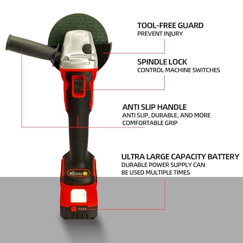 DOGTOOTH 21V Cordless Angle Grinder Kit