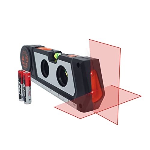 4-in-1 Laser Level Tool with Measure Tape Ruler