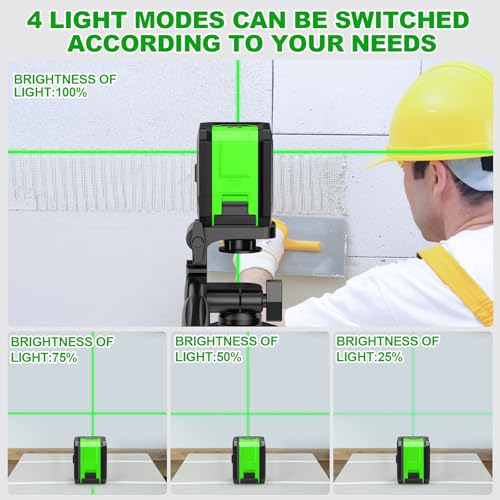 CinusLinus 100Ft Self-Leveling Cross Line Laser Tool