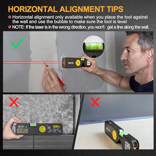 PREXISO 4-in-1 Laser Level and Measure Tool