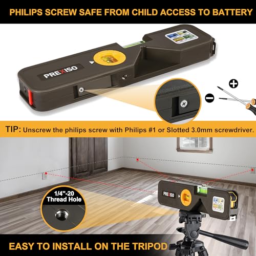 PREXISO 4-in-1 Laser Level and Measure Tool