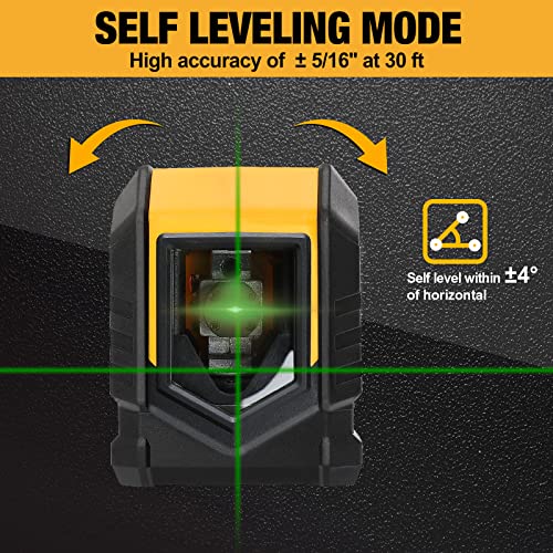 PREXISO 65Ft Self-Leveling Green Cross Line Laser