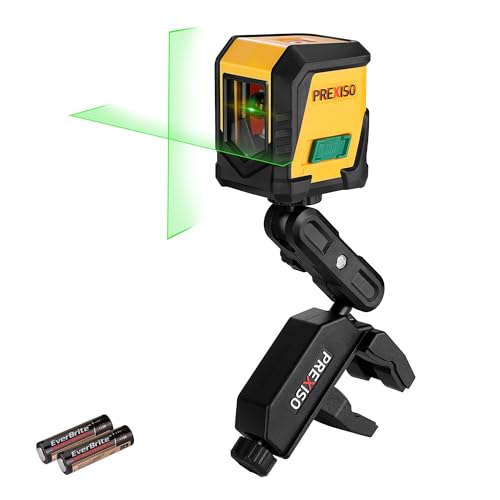 PREXISO 65Ft Self-Leveling Green Cross Line Laser