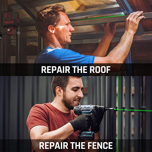 Self-Leveling Green Laser Level with Adjustable Brightness